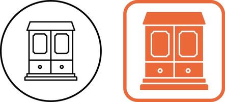 Wardrobe Icon Design vector