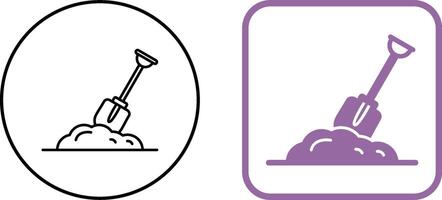Digging Icon Design vector