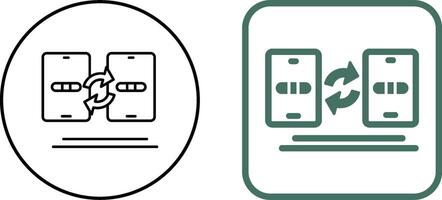 Data Transfer Icon Design vector