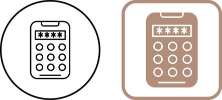 Pin Code Icon Design vector