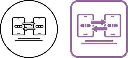 Data Synchronization Icon Design vector