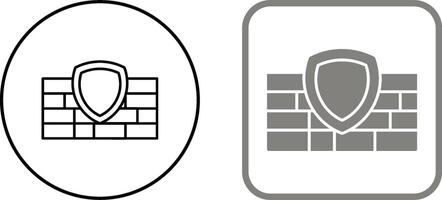 Firewall Icon Design vector