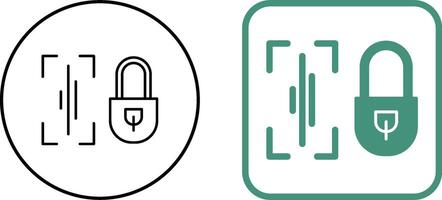 Voice Lock Icon Design vector