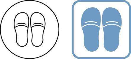 Slippers Icon Design vector