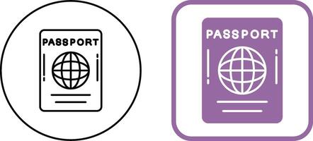 Passport Icon Design vector