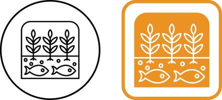 Hydroponic Icon Design vector