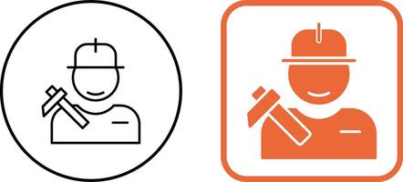 Worker Icon Design vector