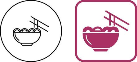 Chinese food Icon Design vector
