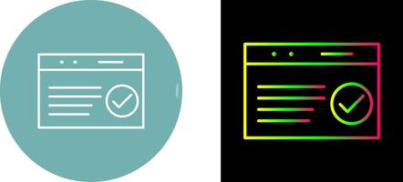 Unique QC Passed Icon Design vector