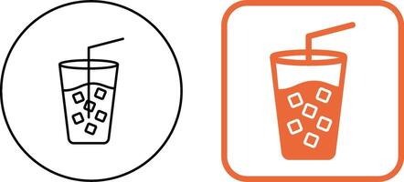 Cold Drink Icon Design vector