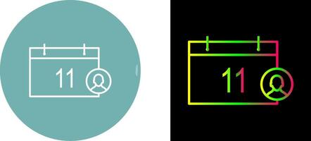 Unique Event Management Icon Design vector