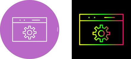 Unique Web Optimization Icon Design vector