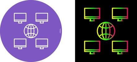 Unique Company Network Icon Design vector