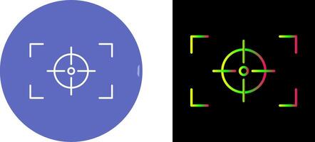 Unique Focus Horizontal Icon Design vector