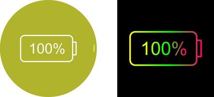 Unique Full Battery Icon Design vector