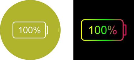 Unique Full Battery Icon Design vector