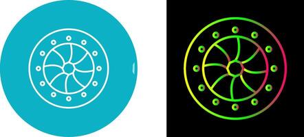 Unique Optical Diaphram Icon Design vector