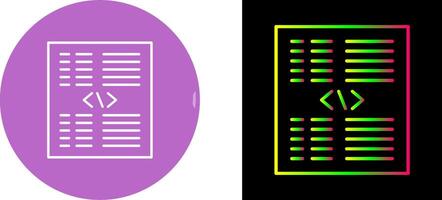 Piece of Code Icon Design vector