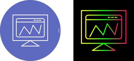 Web Analysis Icon Design vector