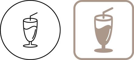 Milkshake Icon Design vector