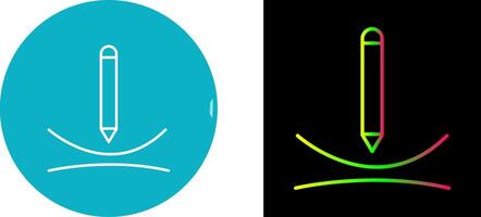 Draw Curve Icon Design vector
