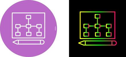 Draw Hierarchy Icon Design vector