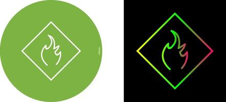 Danger of Flame Icon Design vector