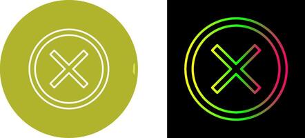Do Not Cross Icon Design vector