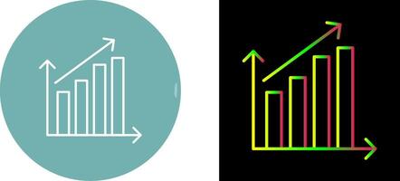 Rising Statistics Icon Design vector