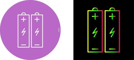 Batteries Icon Design vector