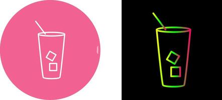 Iced Coffee Icon Design vector