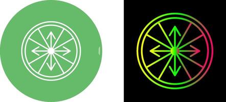 Roulette with Arrow Icon Design vector