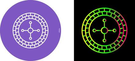 Roulette Icon Design vector