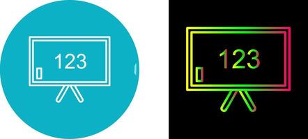 Unique Classroom Board Icon Design vector