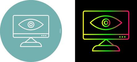 Unique Web Visibility Icon Design vector