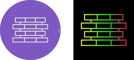 Unique Bricks Icon Design vector