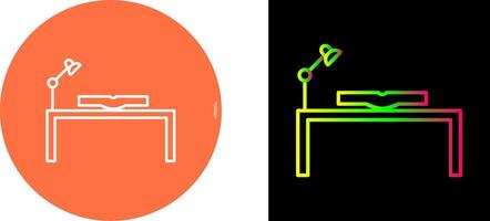 Unique Study Desk Icon Design vector