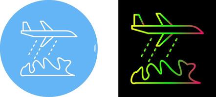 Unique Firefighter Plane Icon Design vector