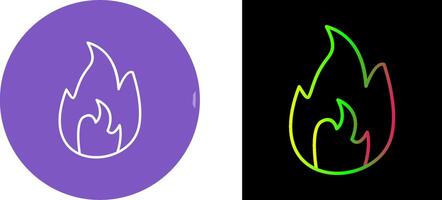 Unique Flame Icon Design vector