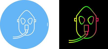 Unique Oxygen Mask Icon Design vector