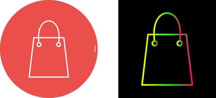 Unique Shopping Bag Icon Design vector