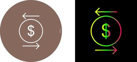 Unique Transcation Icon Design vector