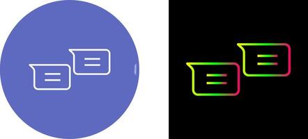 Unique Messages Icon Design vector