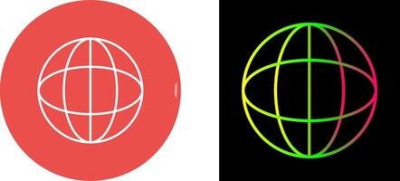 Unique Globe Icon Design vector