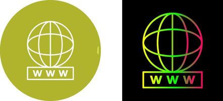 Unique World Wide Web Icon Design vector