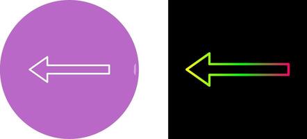 Unique Left Arrow Icon Design vector