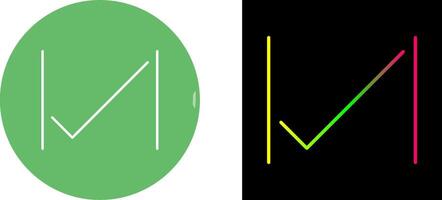 Unique Tick Icon Design vector