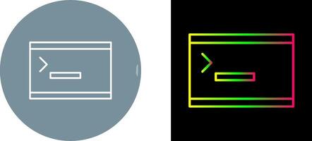 Unique Console Icon Design vector