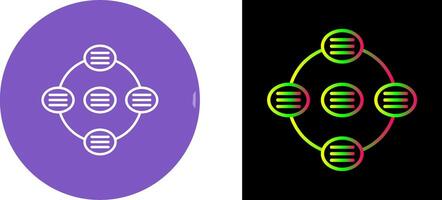 Unique Strategy Connsultation Icon Design vector