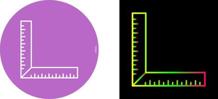 square Ruler Icon Design vector